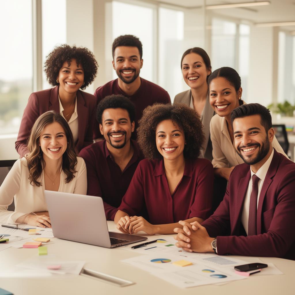 Pessoas engajadas em bem-estar